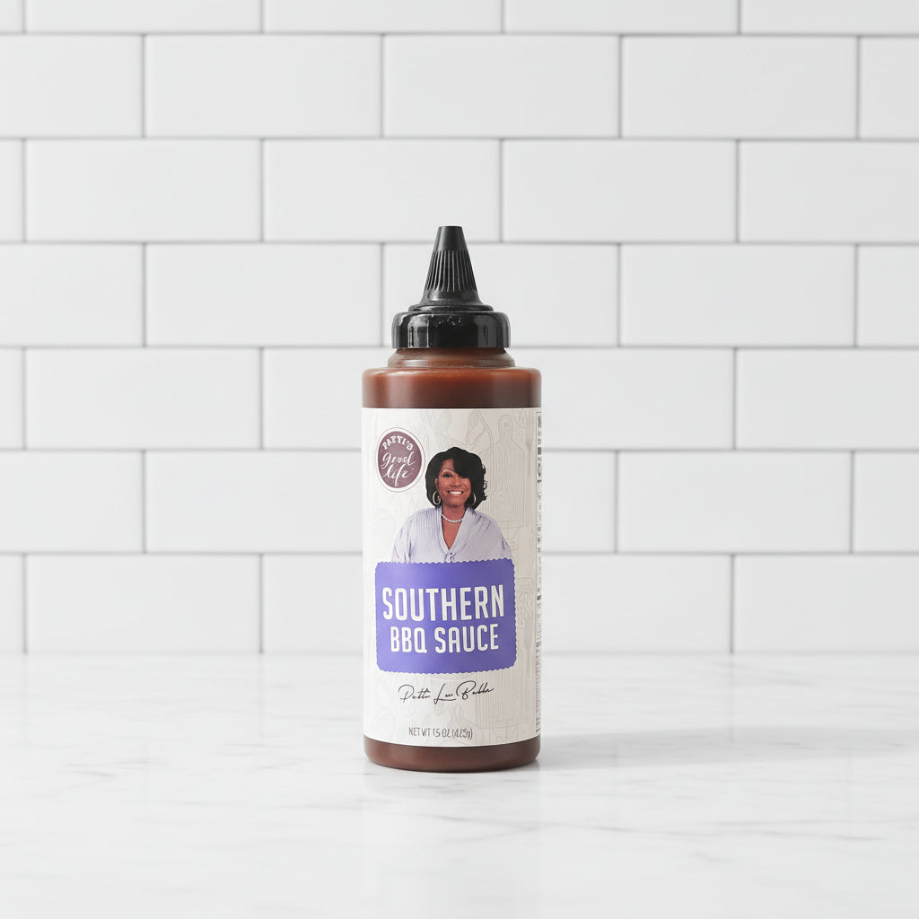 A squeeze bottles of Patti LaBelle's Southern BBQ Sauce